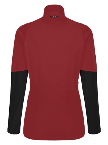 Salewa Fleece trui "Puez" zwart/rood