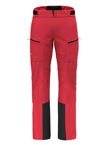 Salewa Spodnie narciarskie "Sella" w kolorze czerwonym