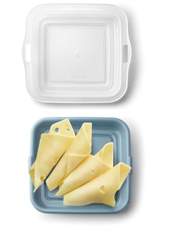 Ibili 3-delige set: sandwichboxen blauw - (L)14,5 x (B)14,5 cm