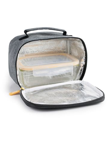 Ibili 2-delige lunchset grijs