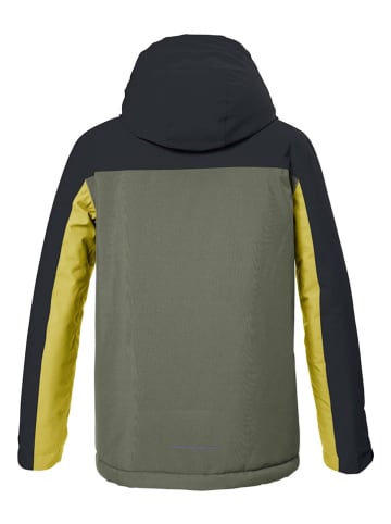 Killtec Ski-/snowboardjas "Kow" antraciet/groen/kaki