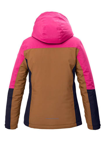 Killtec Ski-/snowboardjas "Kow" roze/lichtbruin/donkerblauw