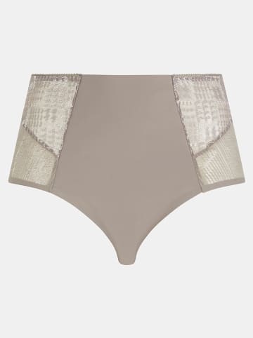 Chantelle Figi high waist w kolorze szarobrązowym