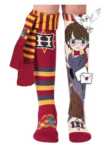 Heinrich Bauer Socken ''Harry Potter'' in Bordeaux/ Grau