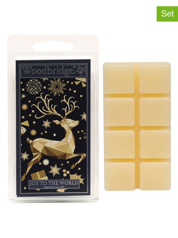 Woodbridge 2er-Set: Duftwachs "Joy to the World" in Creme - 2x 68 g