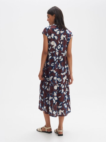 OPUS Kleid in Bordeaux/ Blau/ Creme
