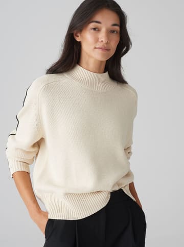 OPUS Sweter w kolorze kremowym