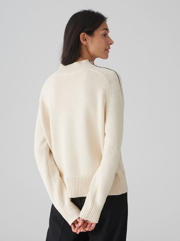 OPUS Sweter w kolorze kremowym