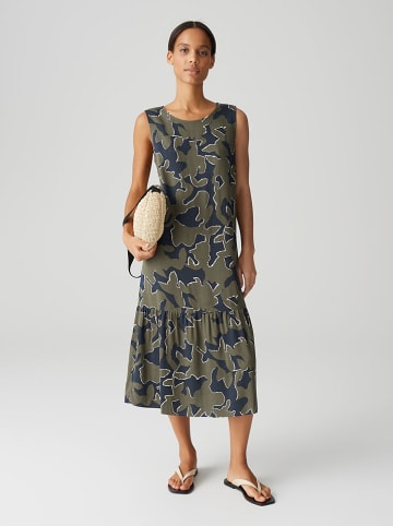 OPUS Kleid in Khaki/ Dunkelblau