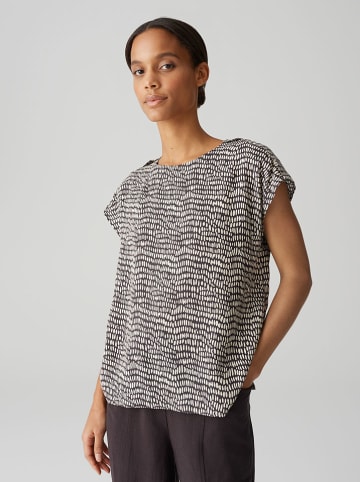 OPUS Shirt zwart/wit