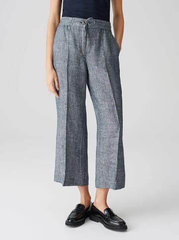 OPUS Leinen-Hose in Grau