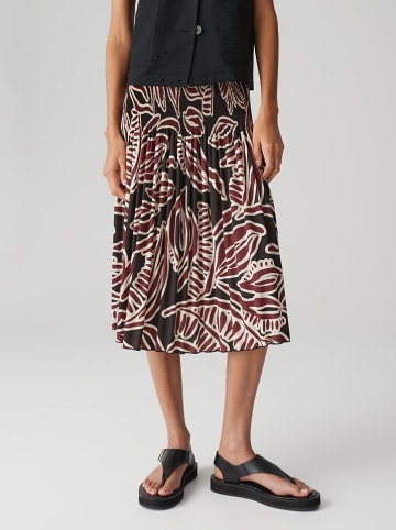 OPUS Rok zwart/bordeaux/beige