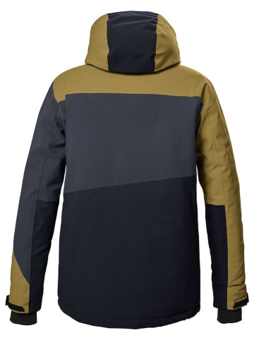 Killtec Kurtka funkcyjna "KSW 70" w kolorze czarno-szaro-oliwkowym