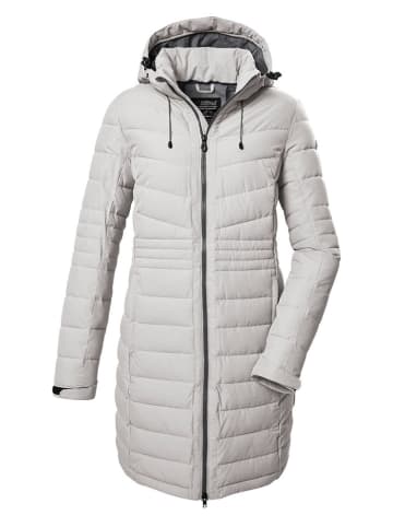 Killtec Płaszcz pikowany "KOW 96" w kolorze jasnoszarym