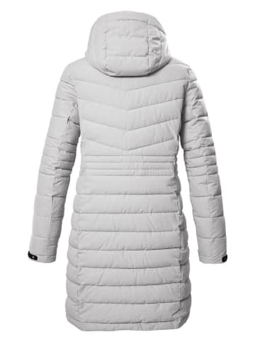 Killtec Płaszcz pikowany "KOW 96" w kolorze jasnoszarym