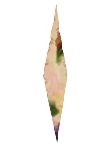 Becksöndergaard Seiden-Tuch "Marble Diamond" in Rosé/ Grün - (L)117 x (B)22 cm