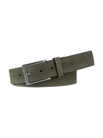 PROFUOMO Leder-Gürtel in Khaki
