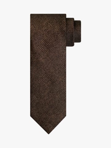 PROFUOMO Seide-Krawatte in Braun
