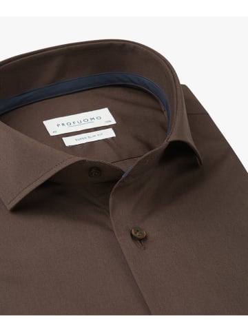 PROFUOMO Hemd  in Braun