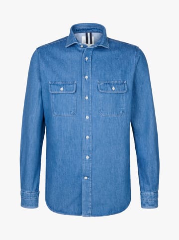 PROFUOMO Jeans-Hemd  in Blau