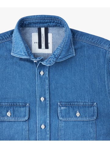 PROFUOMO Spijkerblouse blauw
