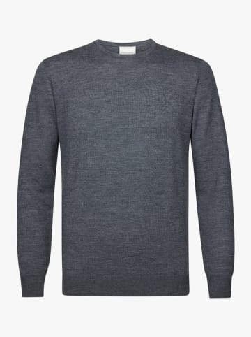 PROFUOMO Wollpullover in Anthrazit