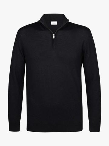 PROFUOMO Wollpullover in Schwarz