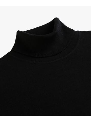 PROFUOMO Wollrollkragenpullover in Schwarz