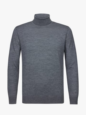 PROFUOMO Wollrollkragenpullover in Anthrazit
