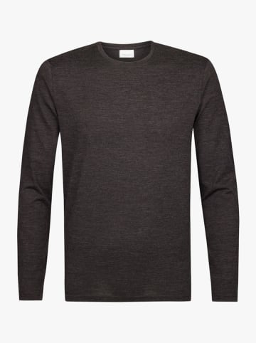PROFUOMO Wollen longsleeve bruin