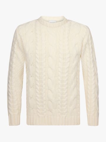 PROFUOMO Wollpullover in Creme