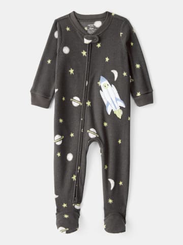 carter's Fleece-Strampler in Anthrazit