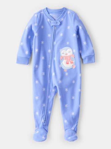 carter's Fleece-Strampler in Blau
