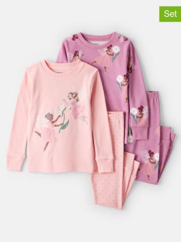 carter's 2er-Set: Pyjamas in Rosa/ Pink