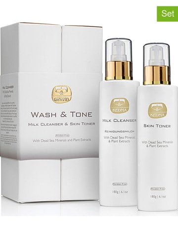 KEDMA 2-częściowy zestaw "Wash & Tone" do pielęgnacji twarzy