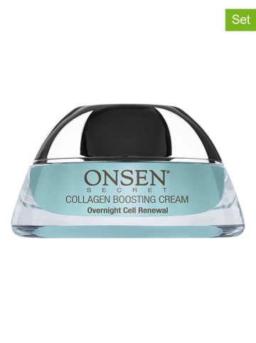 Onsen Kremy na noc (2 szt.) "Collagen Boosting" - po 50 ml