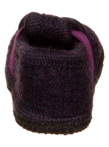 kitz-pichler Hausschuhe "Bobby" in Schwarz/ Lila