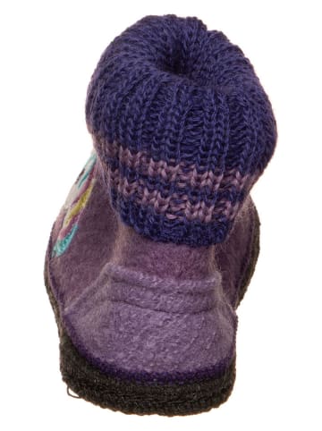 kitz-pichler Hausschuhe "Kauns" in Lila/ Dunkelblau
