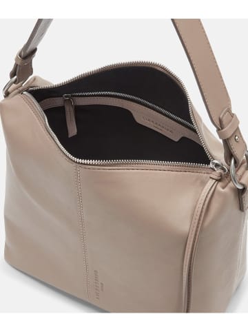 Liebeskind Berlin Leder-Schultertasche "Aissa" in Taupe - (B)25 x (H)25,5 x (T)12 cm