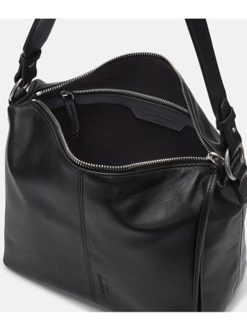 Liebeskind Berlin Leder-Schultertasche "Aissa" in Schwarz - (B)25 x (H)25,5 x (T)12 cm