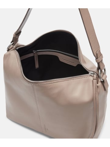 Liebeskind Berlin Leder-Schultertasche "Aissa" in Taupe - (B)25 x (H)25,5 x (T)12 cm