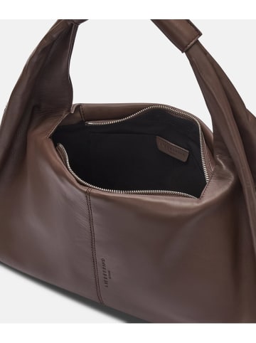 Liebeskind Berlin Leder-Henkeltasche "Scarlet" in Braun - (B)45 x (H)25 x (T)10,5 cm