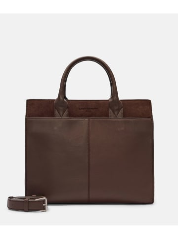 Liebeskind Berlin Leder-Henkeltasche "Blake" in Braun - (B)34 x (H)28 x (T)14 cm