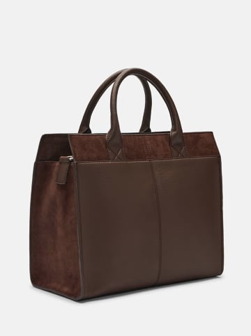 Liebeskind Berlin Leder-Henkeltasche "Blake" in Braun - (B)34 x (H)28 x (T)14 cm
