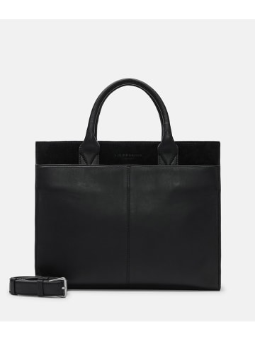 Liebeskind Berlin Leder-Henkeltasche "Blake" in Schwarz - (B)34 x (H)28 x (T)14 cm