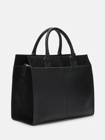 Liebeskind Berlin Leder-Henkeltasche "Blake" in Schwarz - (B)34 x (H)28 x (T)14 cm