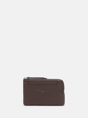 Liebeskind Berlin Leder-Münzbörse in Braun - (B)12,8 x (H)7,8 x (T)1 cm