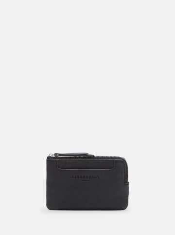 Liebeskind Berlin Leder-Münzbörse in Schwarz - (B)12,8 x (H)7,8 x (T)1 cm