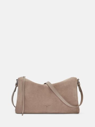 Liebeskind Berlin Leder-Umhängetasche "Amalya" in Taupe - (B)33,5 x (H)20,5 x (T)10,5 cm