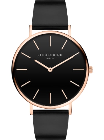 Liebeskind Quarzuhr in Schwarz/ Roségold